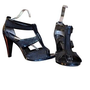 Michael Kors Black Strappy Heels